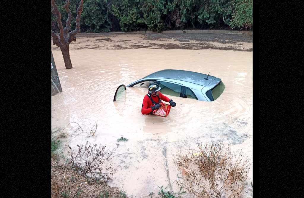 Totana ha sido el municipio de la Regin ms afectado por la lluvia, con 22 incidencias registradas por el 112